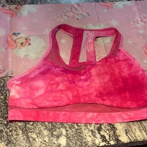ZYIA Pink Tie-Dye Sports Bra